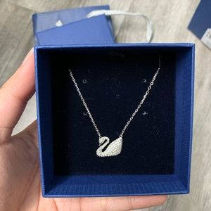 Swarovski swan necklace